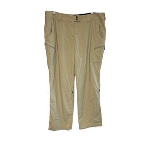 Exofficio 16 nylon cargo hiking‎ pants convertible snap up lightweight outdoor